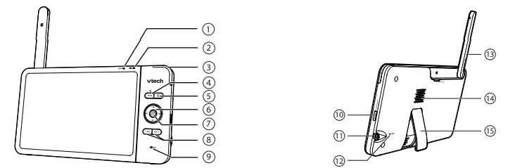 VTech VM919HD Full Colour Pan and Tilt HD Video Monitor - Zoom4