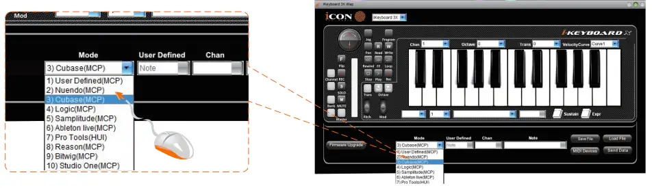 (For iKeyboard3X/4X/5X/6X/8X only)