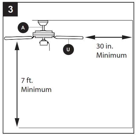 Harbor Breeze 42866 Lindholme Ceiling Fan - blade1