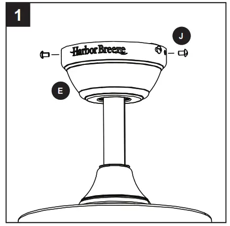 Harbor Breeze 42866 Lindholme Ceiling Fan - clip1