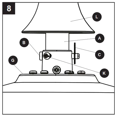 Harbor Breeze 42866 Lindholme Ceiling Fan - motor1