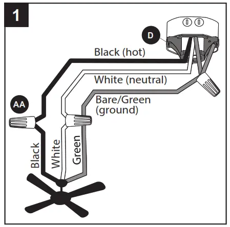 Harbor Breeze 42866 Lindholme Ceiling Fan - motor5