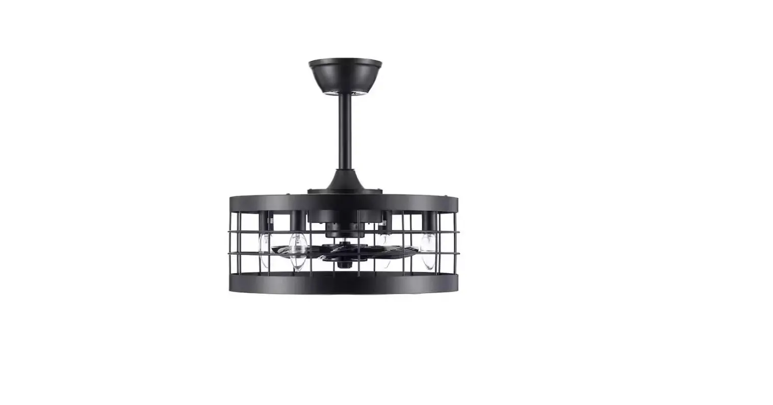 Homedepot Cfn-1104 Merra 18 Inch Industrial Caged Fandelier Ceiling Fan User Manual