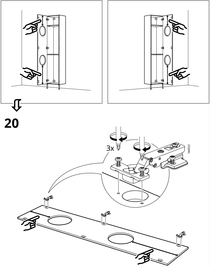 IKEA NYSJON Laundry Cabinet - Assembly 11