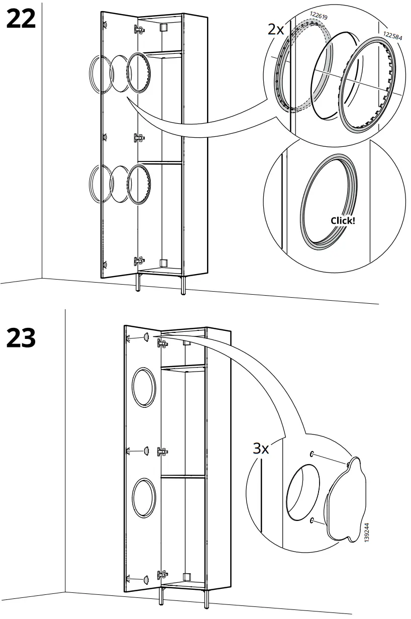 IKEA NYSJON Laundry Cabinet - Assembly 13