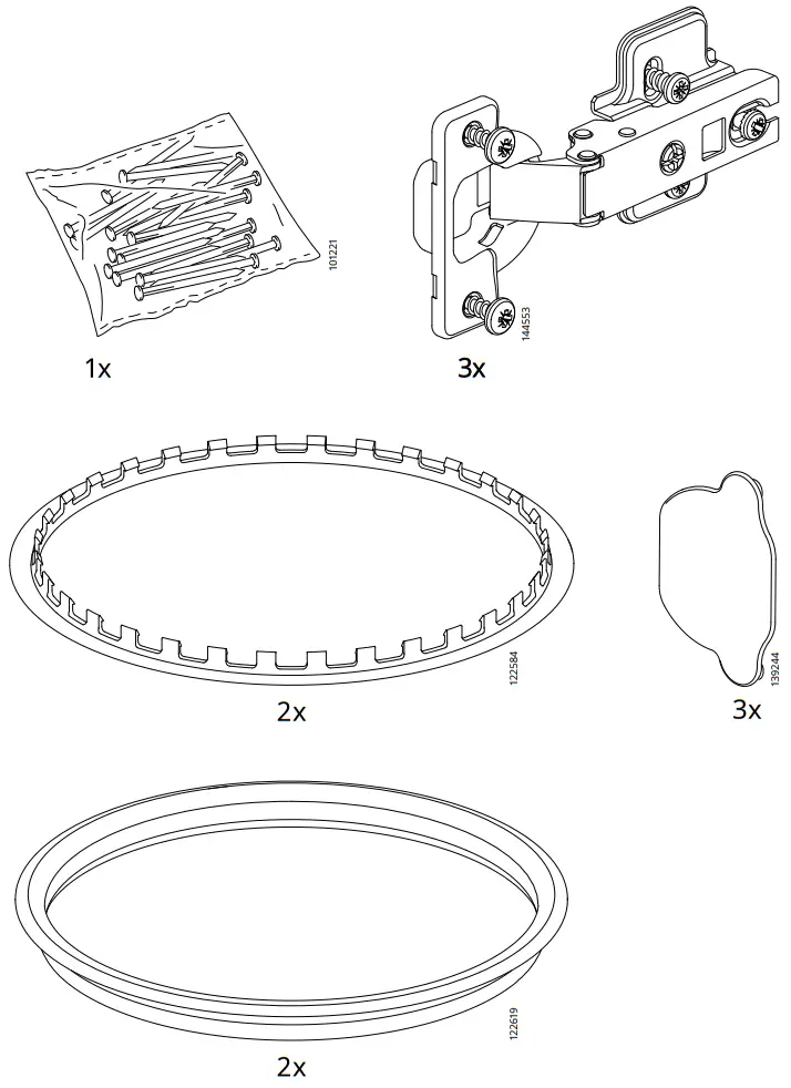IKEA NYSJON Laundry Cabinet - Parts 1
