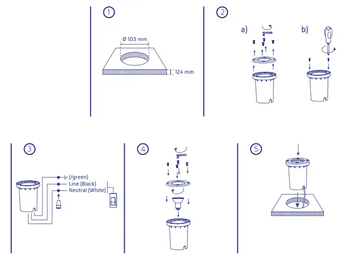VOLTeCK EMP-701S Lait Floor Recessed Outdoor Luminaire Light - Accessories