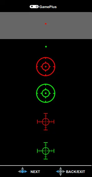 ASUS VP32U - GamePlus Function 2