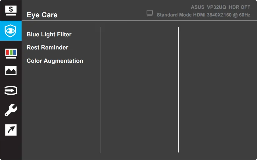 ASUS VP32U - OSD Menu 3