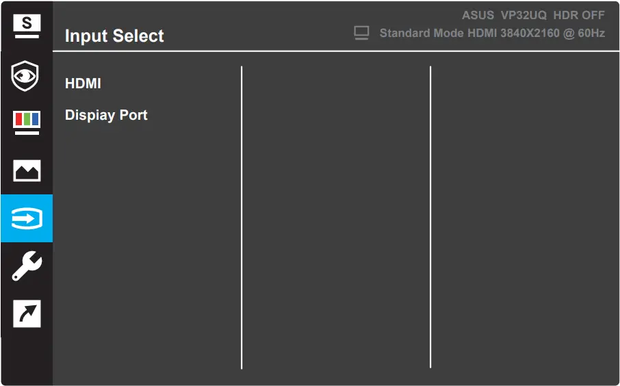 ASUS VP32U - OSD Menu 6
