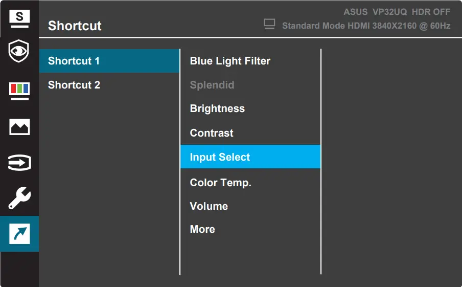 ASUS VP32U - OSD Menu 9