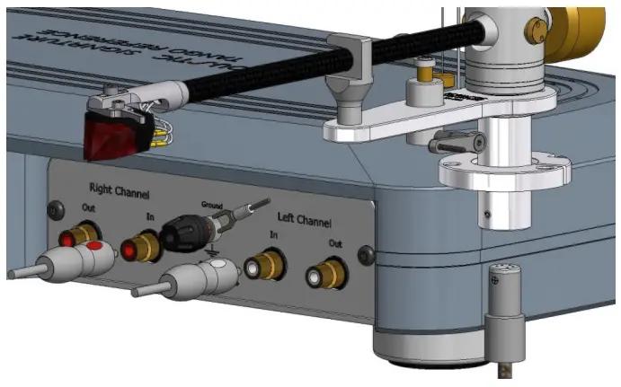 Connecting the tonearm