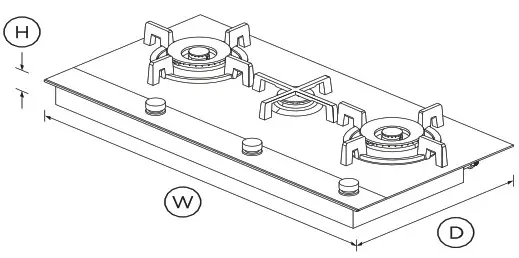 FISHER PAYKEL CG903DLPGB1 Gas on Glass Cooktop 1