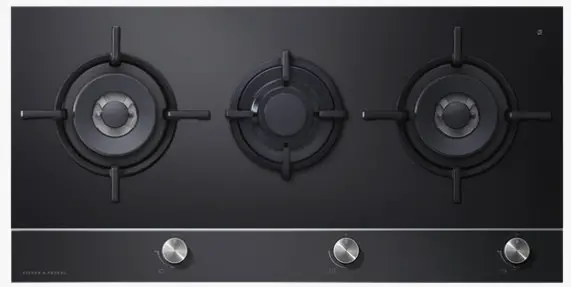 FISHER PAYKEL CG903DLPGB1 Gas on Glass Cooktop