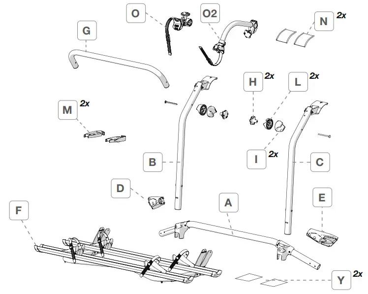 FIAMMA 02096-71A Carry Bike VW T5 Pro -CARRY-BIKE