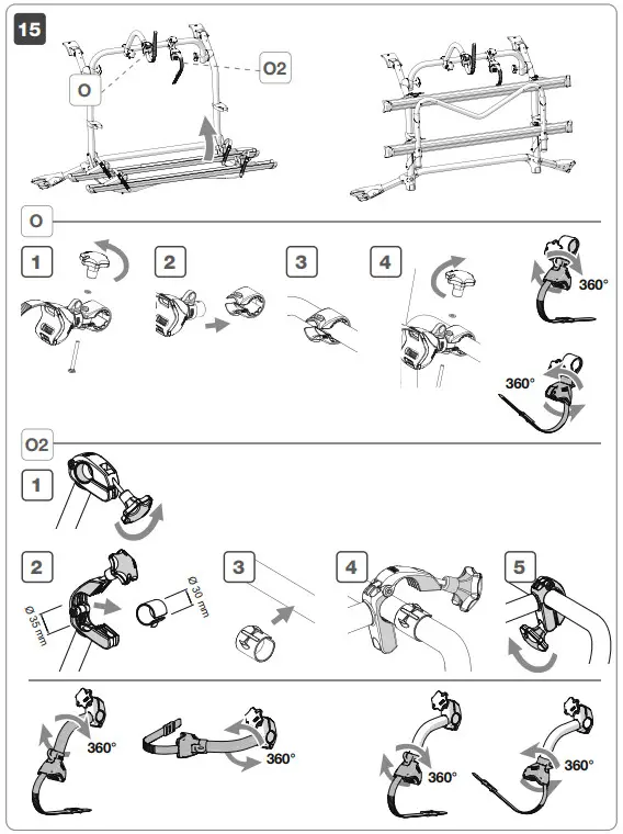 FIAMMA 02096-71A Carry Bike VW T5 Pro -during transport 15