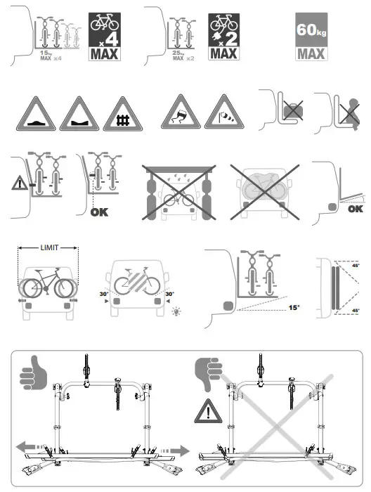 FIAMMA 02096-71A Carry Bike VW T5 Pro -during transport 17