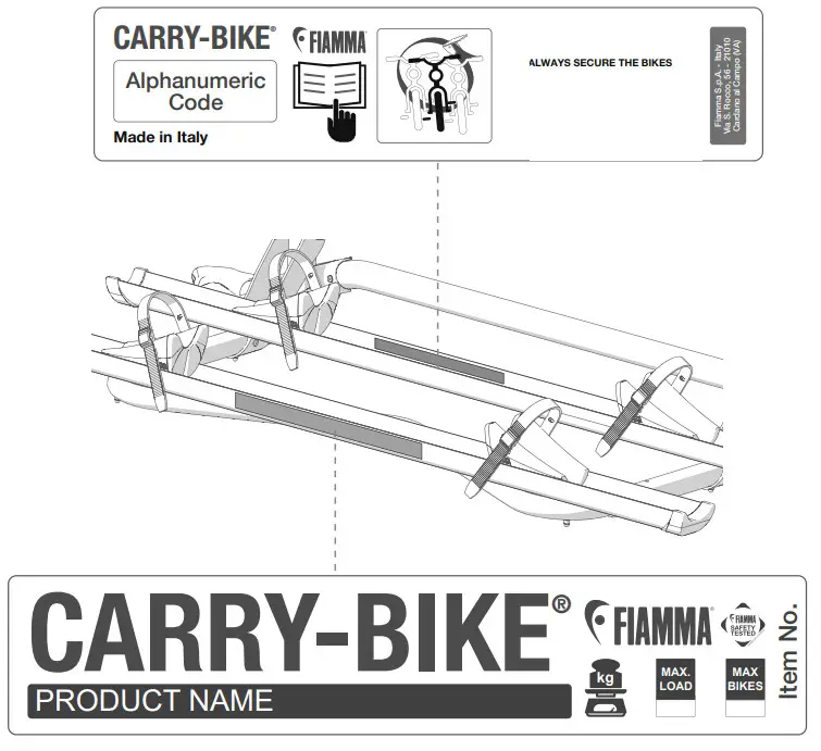 FIAMMA 02096-71A Carry Bike VW T5 Pro -during transport 18