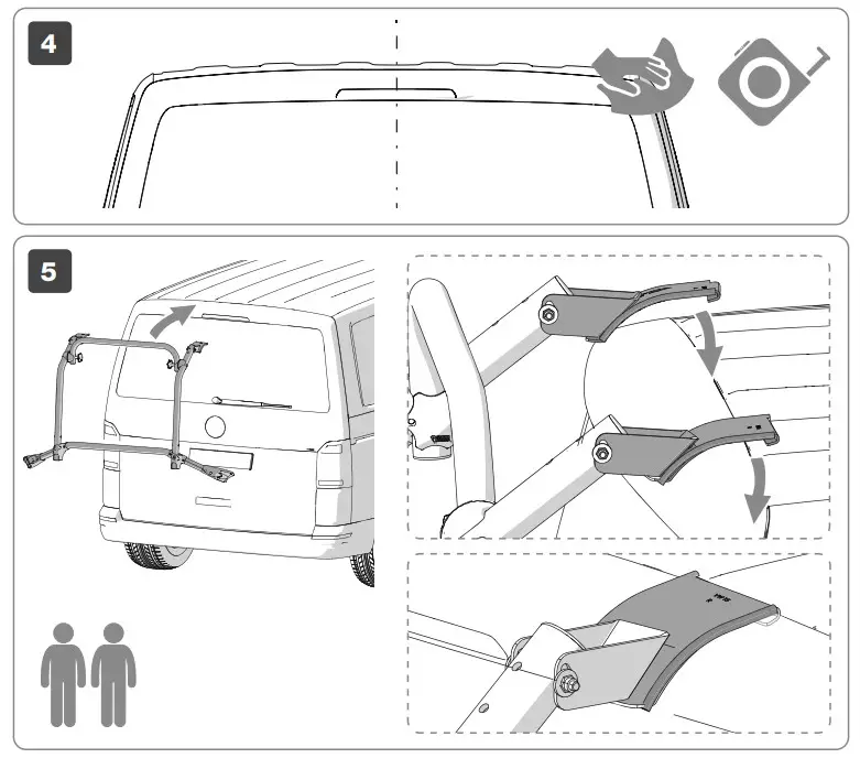 FIAMMA 02096-71A Carry Bike VW T5 Pro -during transport 3