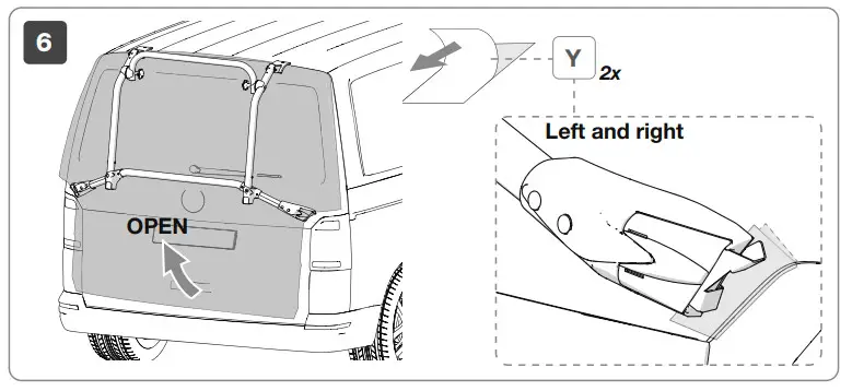 FIAMMA 02096-71A Carry Bike VW T5 Pro -during transport 4