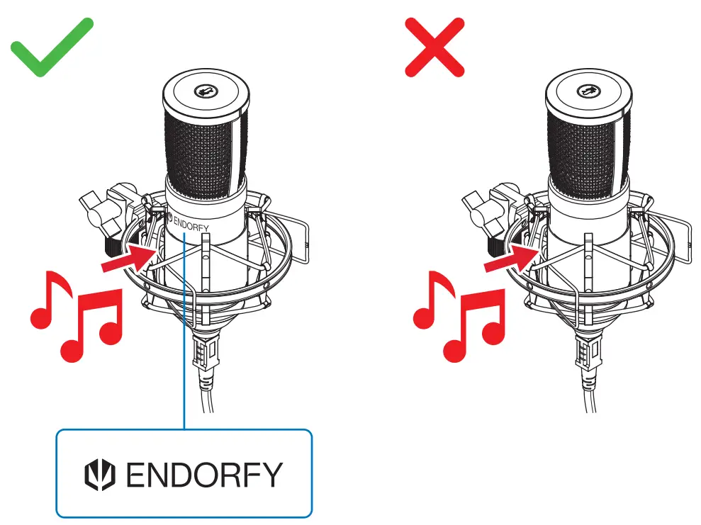 ENDORFY EY1B005 Solum Streaming Onyx White USB Microphone - usb1