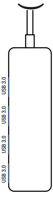 approx APPC54 4 Ports USB 3.0 Hub