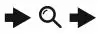right and search indicator icon