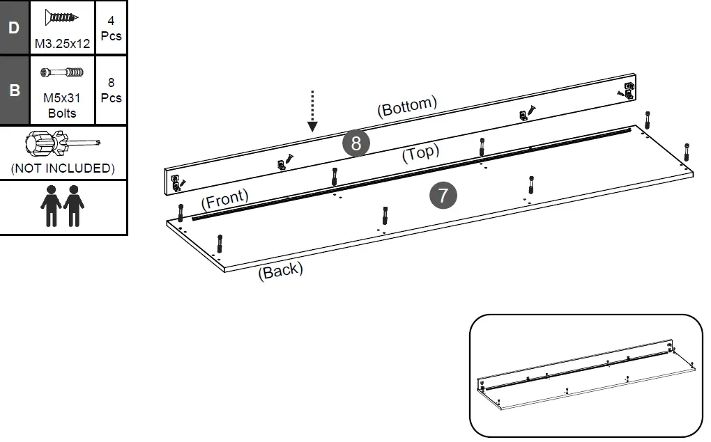 TECHNI MOBILI RTA-910TV-BK Entertainment TV Stand-fig-34