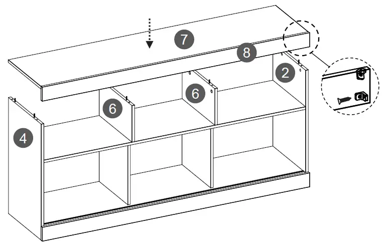 TECHNI MOBILI RTA-910TV-BK Entertainment TV Stand-fig-35