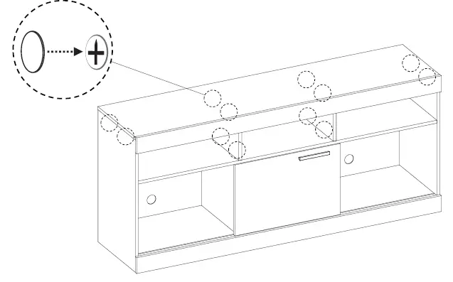 TECHNI MOBILI RTA-910TV-BK Entertainment TV Stand-fig-40