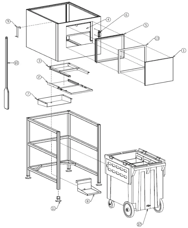 KLOPPENBERG SPS 1 Shuttle Plus Storage - Part Description