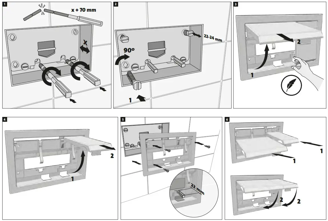 cersanit K97-367 Flush Button Enter Matte Silver Chrome - fig 2
