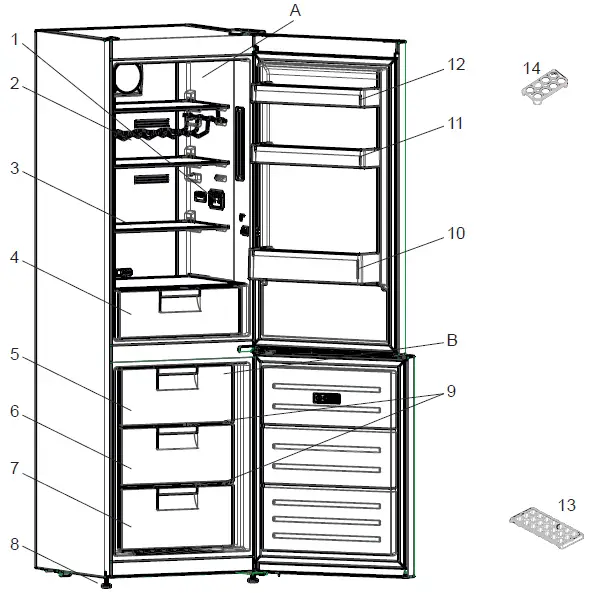 Vestfrost-VCF-21186-Fridge-Freezer-fig- (35)