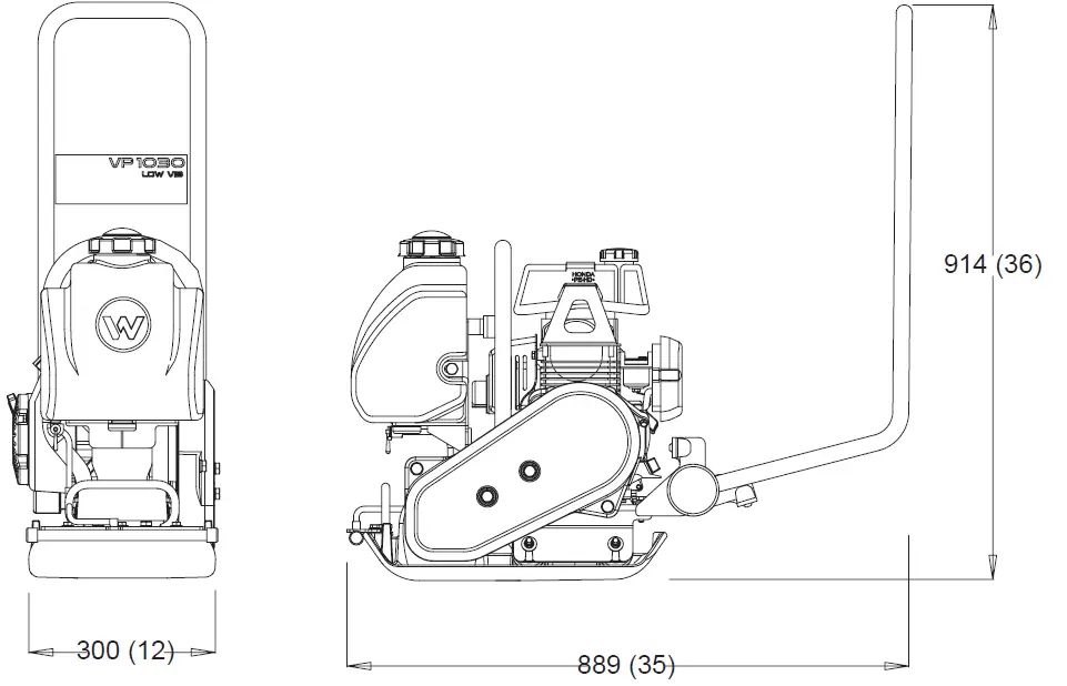 Wacker Neuson VP 1030 A Single Direction Vibratory 15