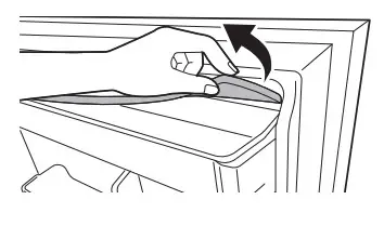 LG 230106 Fridge and Freezer - tank cover