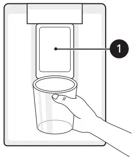 LG 230106 Fridge and Freezer - water dispenser
