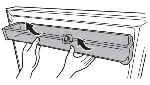 LG 230106 Fridge and Freezer - water tank