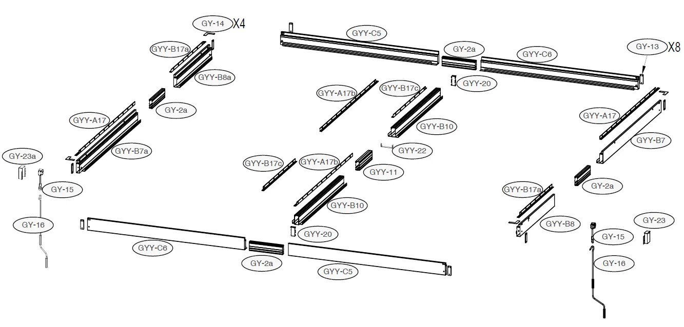 SANTA 400S300 Freestanding Louvered Pergola 6