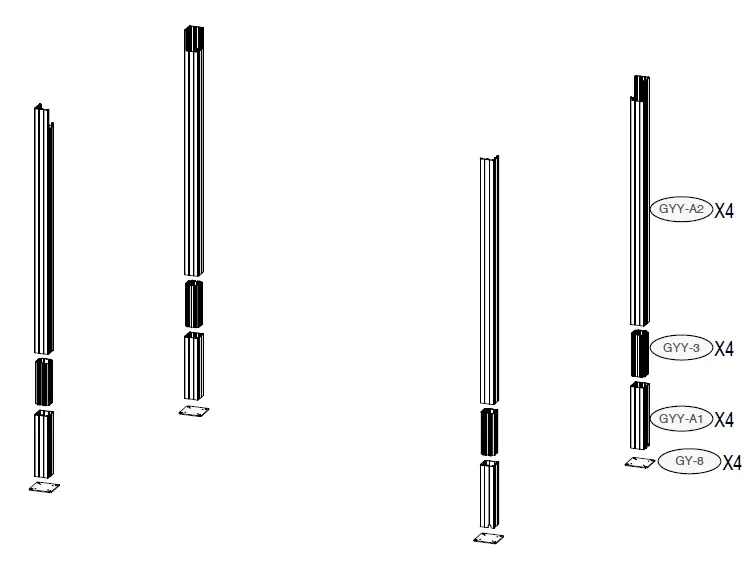 SANTA 400S300 Freestanding Louvered Pergola 7