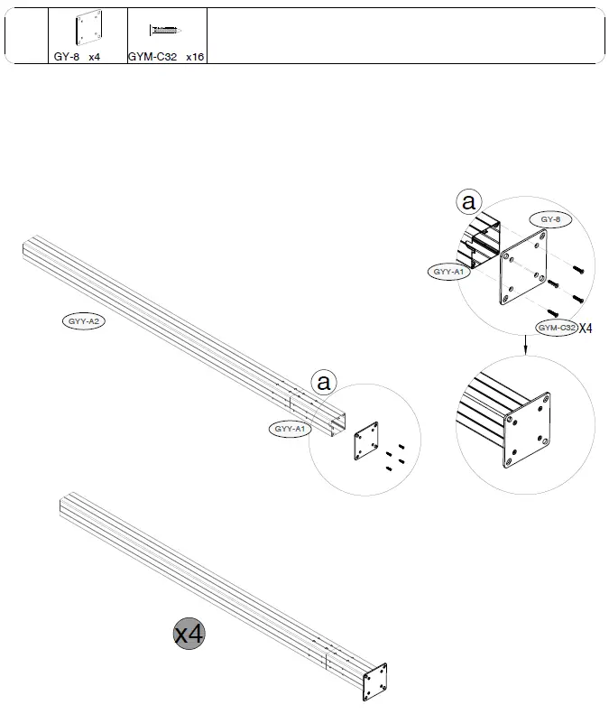 SANTA 400S300 Freestanding Louvered Pergola 9