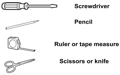 RCA RACM5022-6COM Window or Wall-Type Room Air Conditioner - TOOLS YOU MAY USE