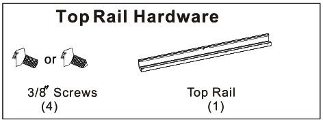 RCA RACM5022-6COM Window or Wall-Type Room Air Conditioner - Top Rail Hardware