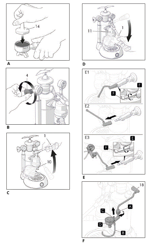 la Pavoni E1 Esperto Espresso Machine fig-2