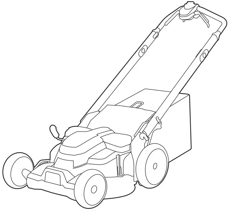 greenwork pro LMB405 Cordless Battery Self Propelled Lawn Mower -