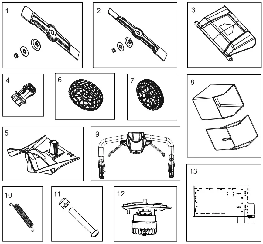 greenwork pro LMB405 Cordless Battery Self Propelled Lawn Mower - Fig 14
