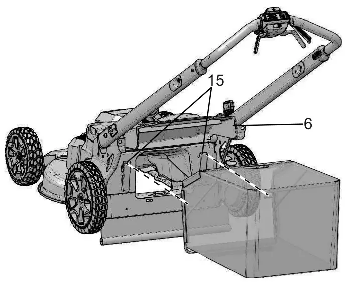 greenwork pro LMB405 Cordless Battery Self Propelled Lawn Mower - Fig 4