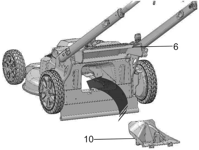 greenwork pro LMB405 Cordless Battery Self Propelled Lawn Mower - Fig 5