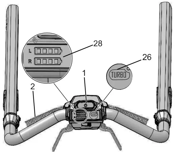 greenwork pro LMB405 Cordless Battery Self Propelled Lawn Mower - Fig 8