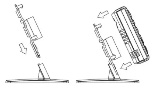SASWELL SAS908XWHB 7-RF Wireless Programmable Room Thermostat - unit into the bracket
