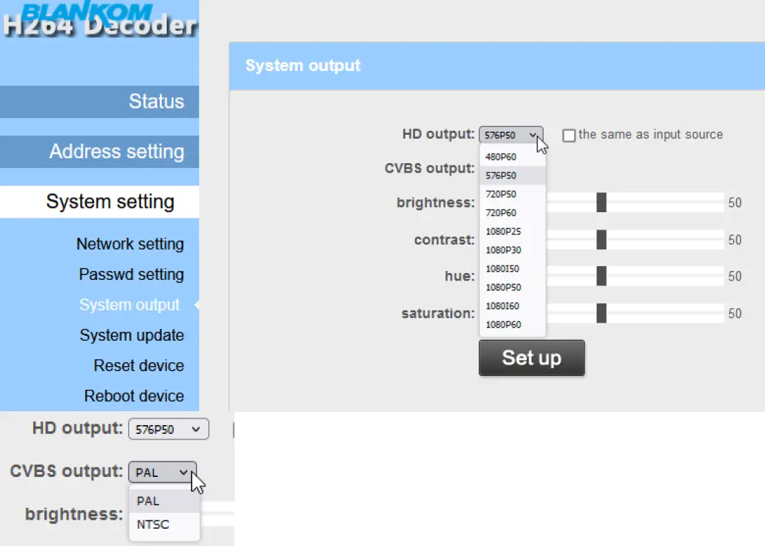BLANKOM HDD-264 h.264 AVC Compatible Decoder 5